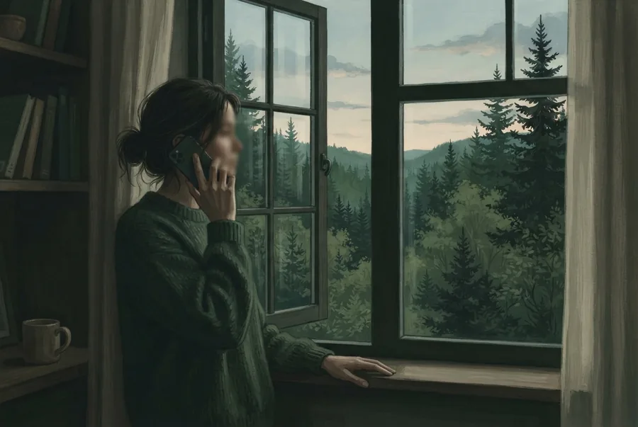 Iemand die aan het bellen is